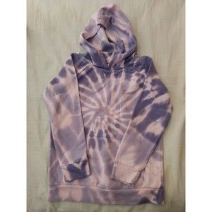 More Than Magic Girls Hoodie Sweatshirt Size M 7/8 Purple Tie Dye